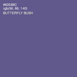 #60588C - Butterfly Bush Color Image